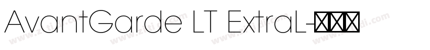 AvantGarde LT ExtraL字体转换